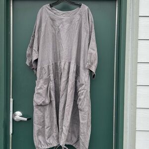 Linenbee NEW  Gray Women's Dress